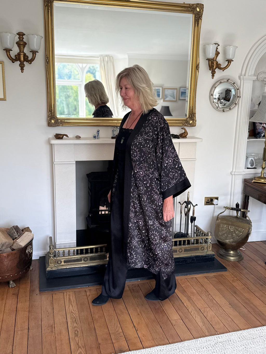 celestial deer long kimono