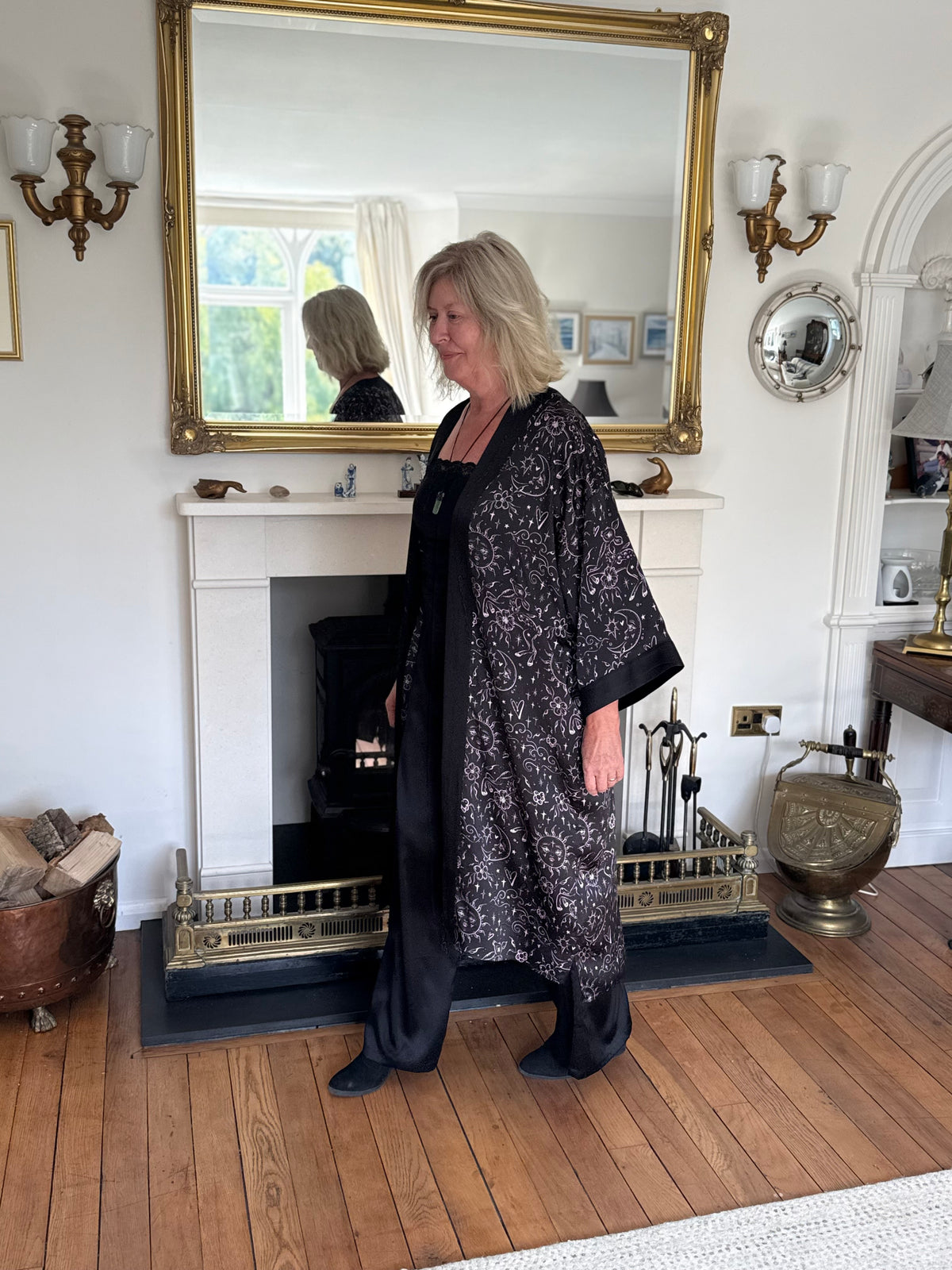 celestial deer long kimono
