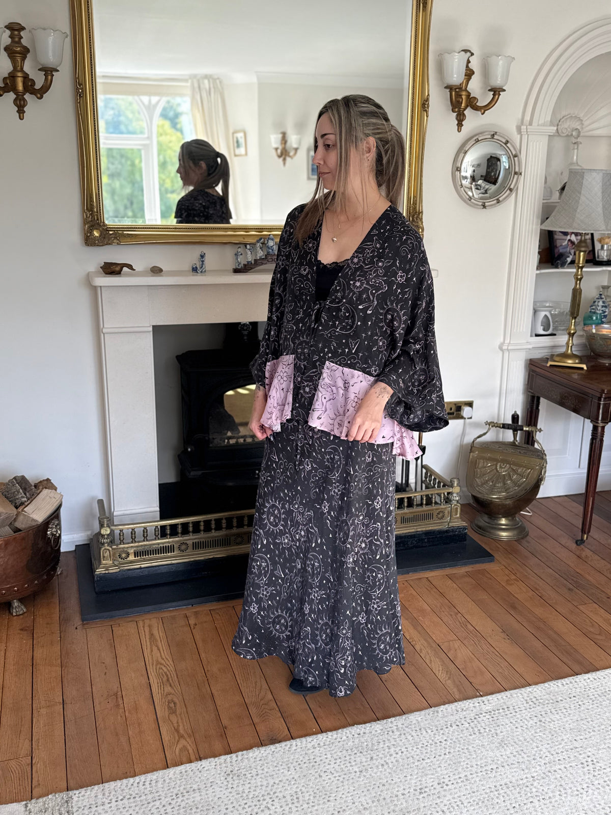 celestial deer frill kimono
