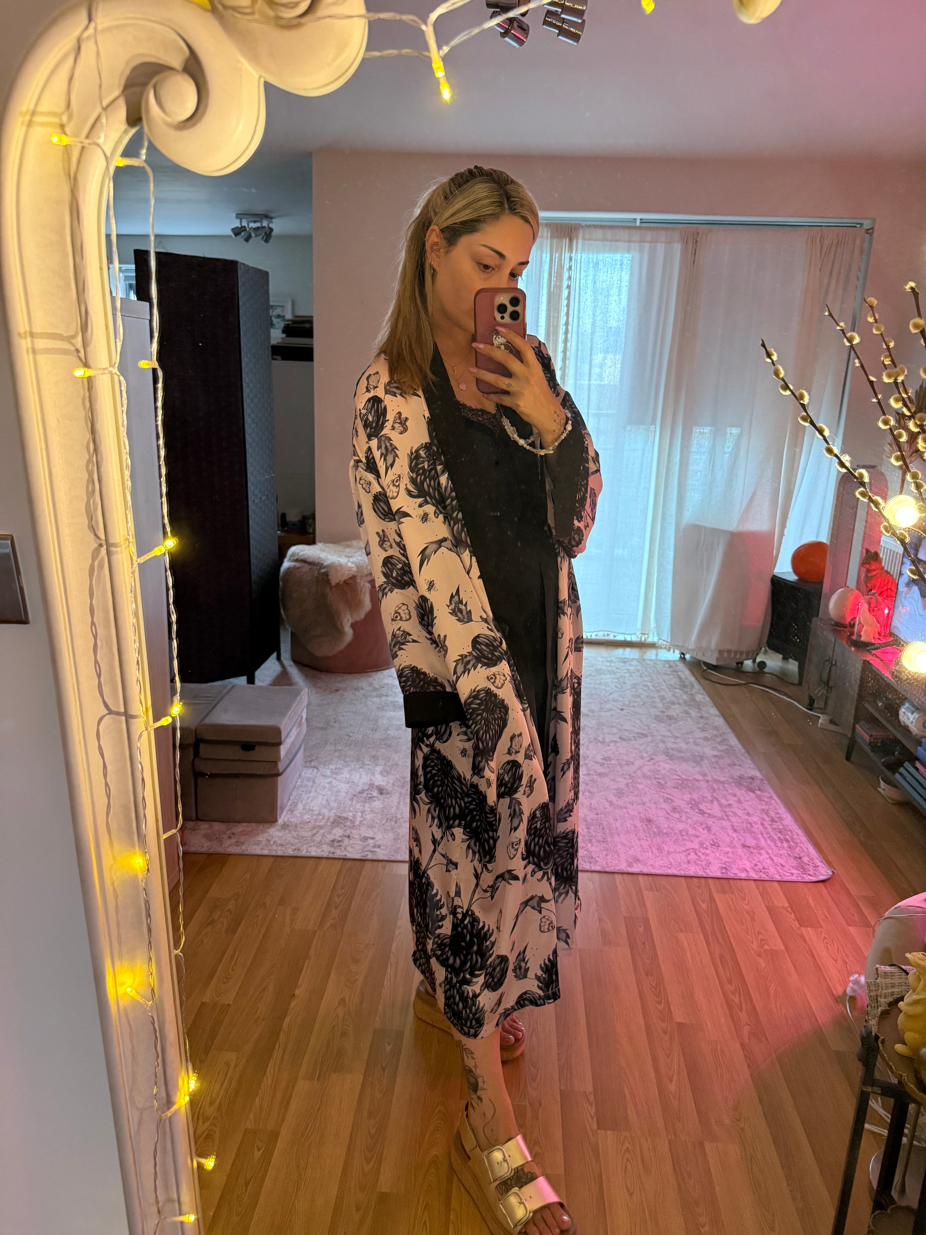 flora long kimono
