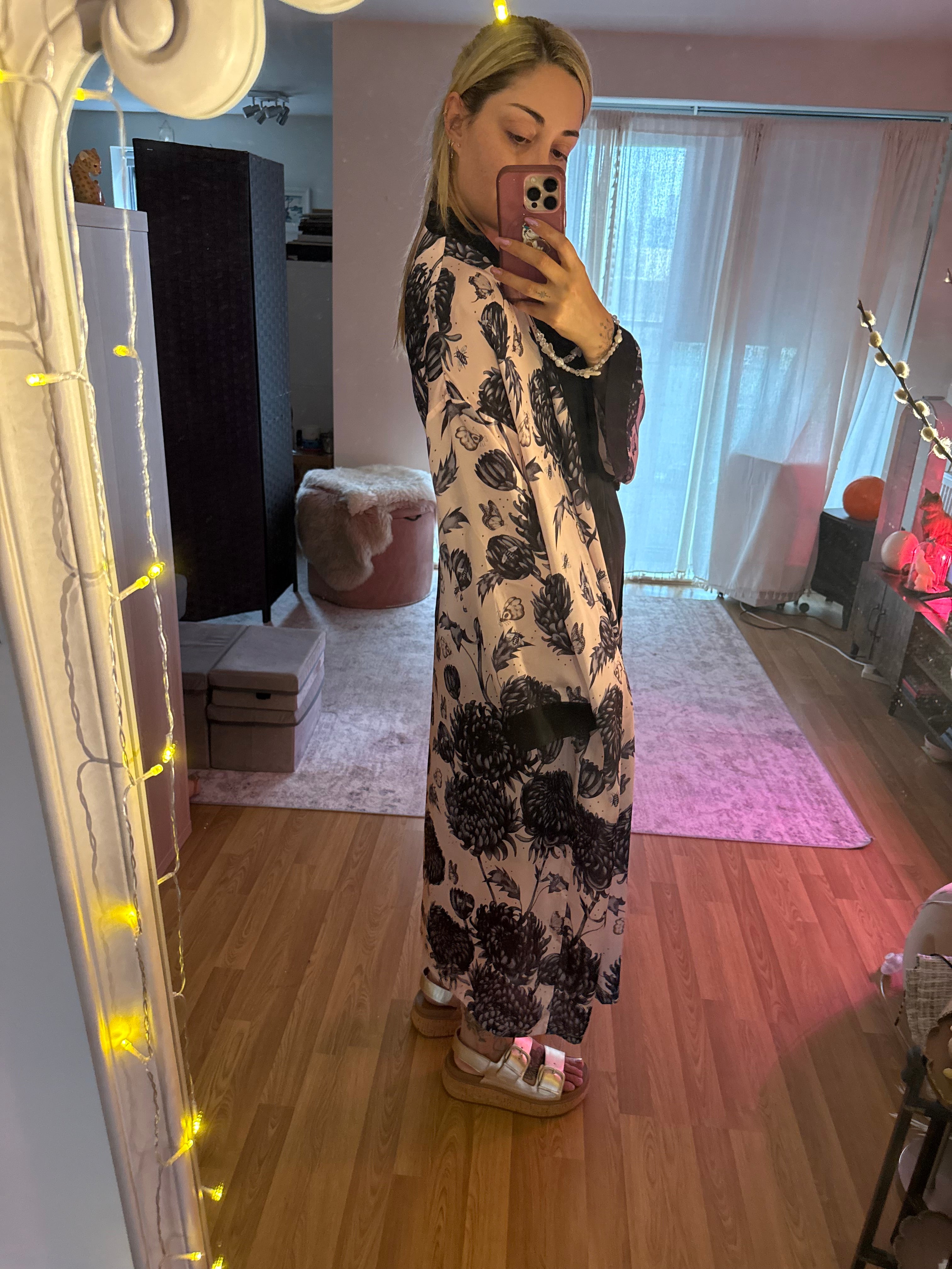 flora long kimono