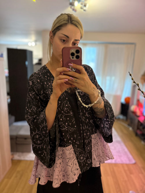 celestial deer frill kimono