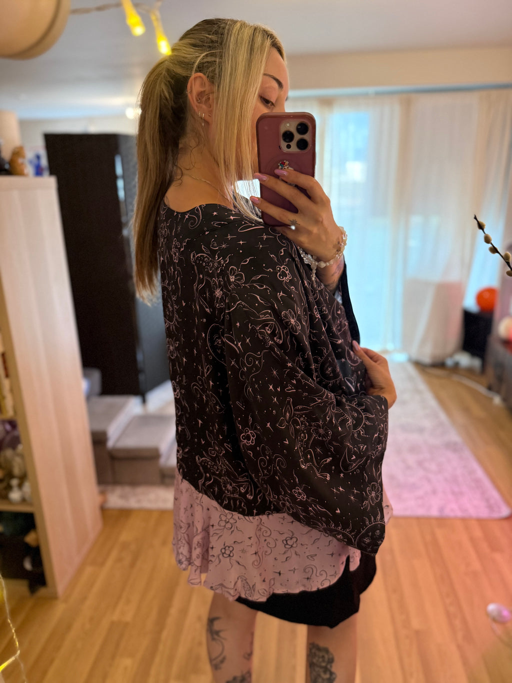 celestial deer frill kimono